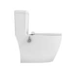 تصویر از نمای کناری توالت فرنگی شیر دار آنتوریوم چینی کرد