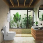 تصویر توالت فرنگی آنتوریوم جینی کرد در فضای واقعی