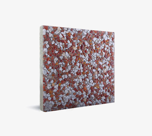 موزایيک واش بتن (سفید-قرمزبیشتر) 40x40cm