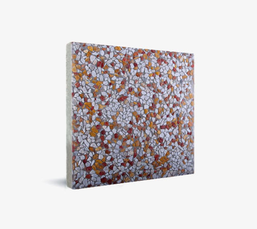 موزایيک واش بتن (سفید-قرمز-لیمویی) 40x40cm